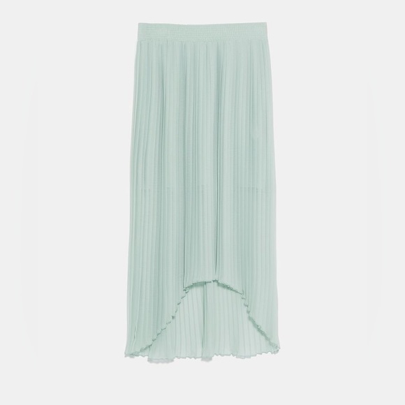Chiffon pleated midi skirt - Picture 9 of 14